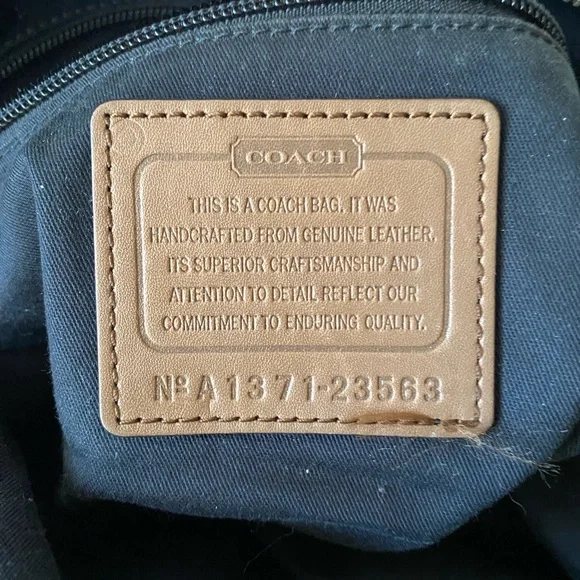 COACH Legacy Pinnacle Harper Turn Lock Satchel Tawny Brown Leather A1371-23563 - Picture 5 of 16